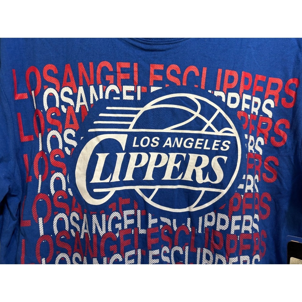 Los Angeles Clippers Mens Basketball T-Shirt Blue Graphic Short Sleeve M NWT UNK